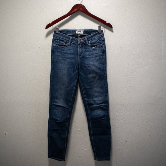 PAIGE Verdugo Crop Jeans Silas Wash - Picture 2 of 4